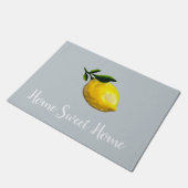 Home Sweet Home Lemon Grey Vloermat Deurmat (Schuin)