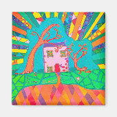 Home sweet home magneet (Voorkant)