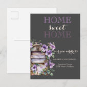 Home Sweet Home,  Mailboxbloemen Aankondigingskaart (Voorkant / Achterkant)