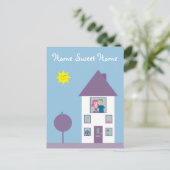 Home Sweet Home Makelaar of we zijn verhuisd Aankondigingskaart (Staand voorkant)