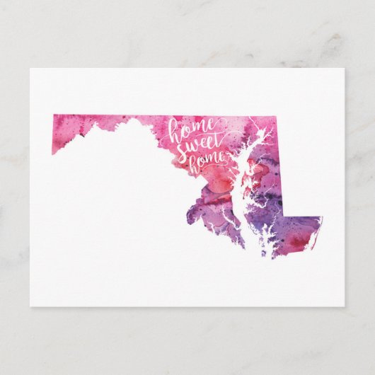 Home Sweet Home Maryland Briefkaart (Voorkant)