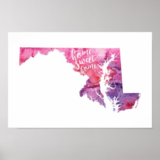 Home Sweet Home Maryland Poster (Voorkant)