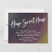 Home Sweet Home Meerkleurige Grunge Burst Kaart (Voorkant)