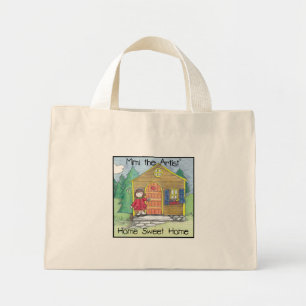 Home Sweet Home met Mimi de artiest! Mini Tote Bag
