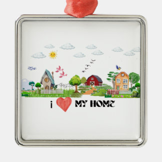 Home Sweet Home Metalen Ornament