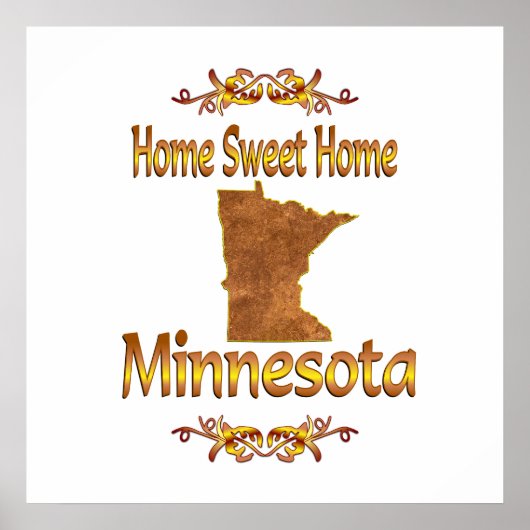 Home Sweet Home Minnesota Poster (Voorkant)
