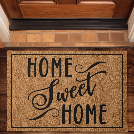 Home Sweet Home Modern Custom Family Deurmat