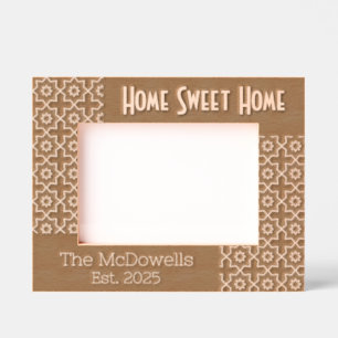 Home Sweet Home Modern Thema geëtste Lijsten Gegraveerde Lijstjes