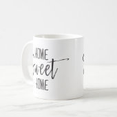 Home Sweet Home | Naam aangepaste familie Koffiemok (Voorkant links)