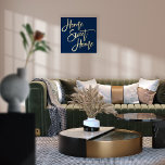 Home Sweet Home Navy Blue Luxury Real Folie Afdrukken<br><div class="desc">Home Sweet Home Navy Blue Luxury Echte Folie in uw keuze van goud of zilver voor dit bemoedigende gezegde op een klassieke blauw marineklein,  die u desgewenst kunt veranderen in een andere kleur.</div>