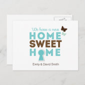 Home Sweet Home {new home} Briefkaart (Voorkant / Achterkant)