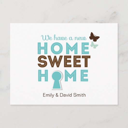 Home Sweet Home {new home} Briefkaart (Voorkant)
