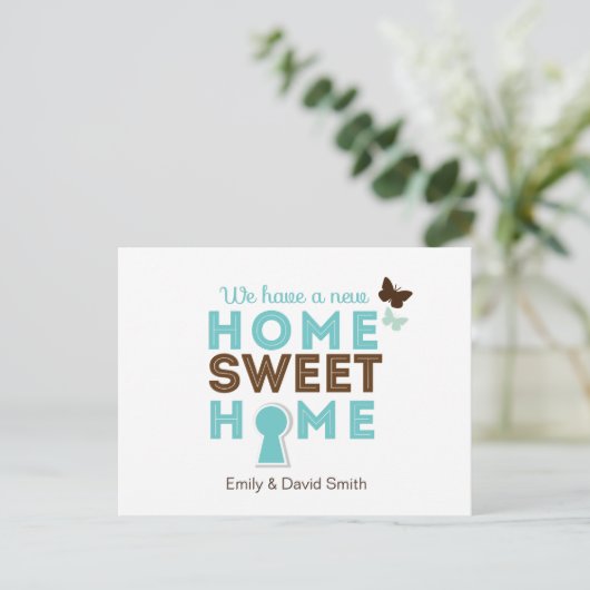 Home Sweet Home {new home} Briefkaart (Staand voorkant)
