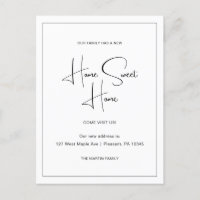 Home Sweet Home Nieuw Adres Bewegende Aankondiging