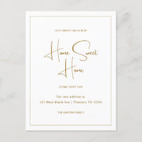 Home Sweet Home Nieuw Adres Bewegende Aankondiging