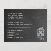 Home Sweet Home Nieuw Adres Chalkboard Note Kaart (Achterkant)