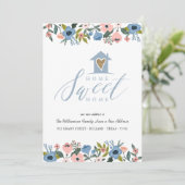Home Sweet Home, nieuw adres Floral Botanical Aankondiging (Staand voorkant)