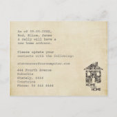 Home Sweet Home Nieuw Adres Notitie Kaart (Achterkant)