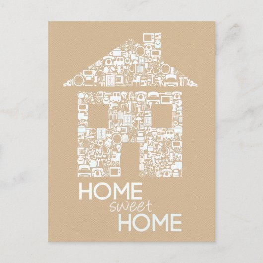 Home Sweet Home Nieuw adres Post Kaart (Voorkant)