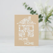 Home Sweet Home Nieuw adres Post Kaart (Staand voorkant)