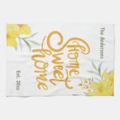 Home Sweet Home Nieuwe Huiseigenaar Housewarming  Theedoek (Horizontaal)