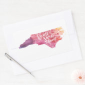 Home Sweet Home North Carolina Rechthoekige Sticker (Envelop)