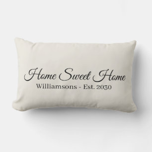 Home Sweet Home offwhite custom script elegant Kussen