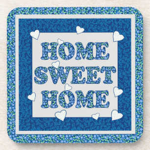 Home Sweet Home Onderzetter, Blue Mixn'Match Patro Bier Onderzetter
