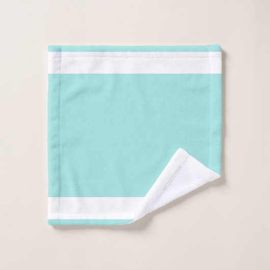 Home Sweet Home op Blauwgroen en wit Bad Handdoek (Wasdoekje)