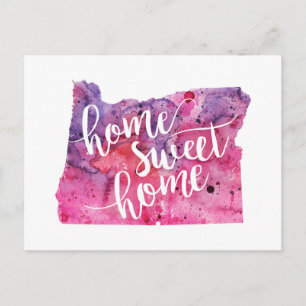 Home Sweet Home Oregon Briefkaart