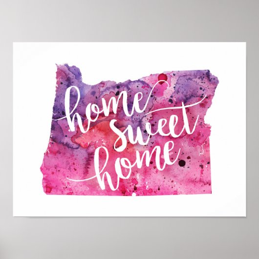 Home Sweet Home Oregon Poster (Voorkant)