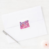 Home Sweet Home Oregon Vierkante Sticker (Envelop)