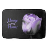 Home Sweet Home Paars Tulip Badmat (Voorkant)