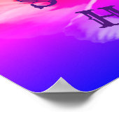 Home Sweet Home Pansy Flower Poster (Hoek)