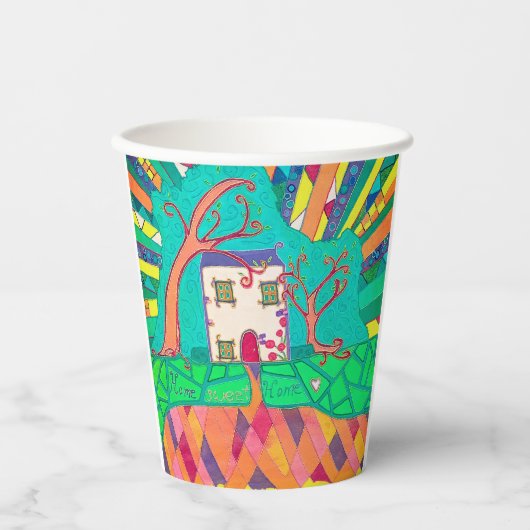 Home sweet home papieren bekers (Voorkant)