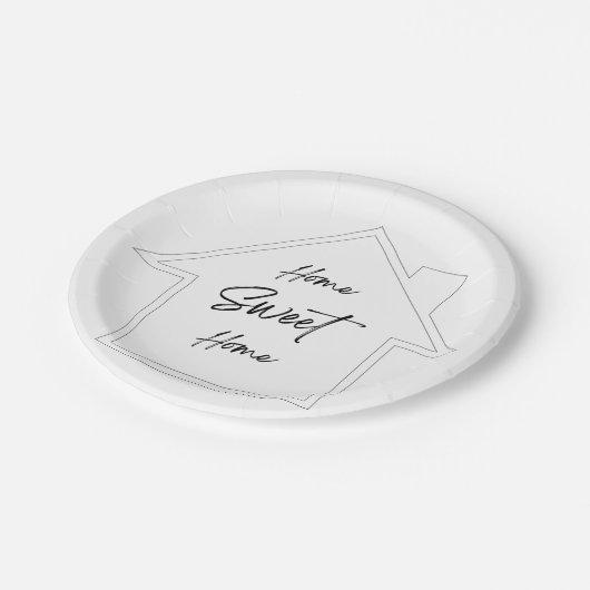 Home Sweet Home Papieren Bordje (Gekanteld)