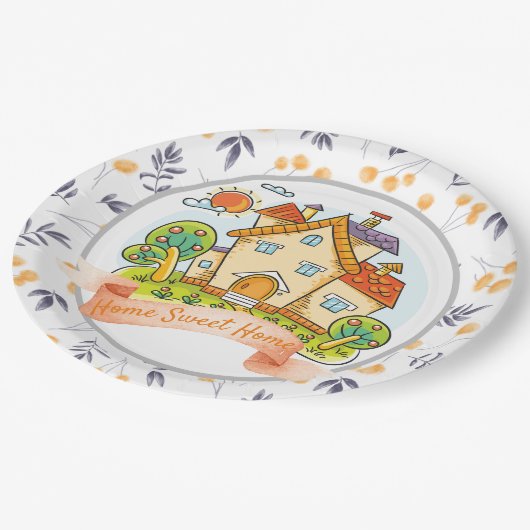 Home Sweet Home Papieren Bordje (Gekanteld)