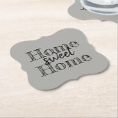 HOME SWEET HOME | Papieren Onderzetter (Gekanteld)