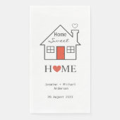 Home Sweet Home Persoonlijk Huis Servet (Voorkant)