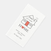 Home Sweet Home Persoonlijk Huis Servet (Hoek)