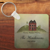 Home Sweet Home Persoonlijke naamketen Sleutelhanger (Voorkant)