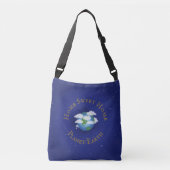 "Home Sweet Home Planet Earth" Whimsical Astronomi Crossbody Tas (Voorkant)