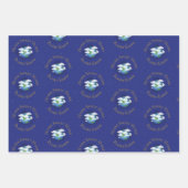 "Home Sweet Home Planet Earth" Whimsical Astronomi Inpakpapier Vel (Voorkant 3)