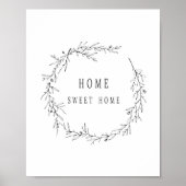 Home Sweet Home Poster, modern Poster (Voorkant)