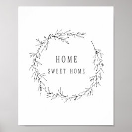 Home Sweet Home Poster, modern Poster