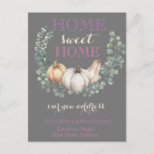 Home Sweet Home,Pumpkins New Address Aankondigingskaart (Voorkant)