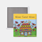 Home Sweet Home Pysanka Huis Magneet (Voorkant / Achterkant)