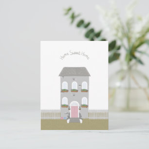 Home Sweet Home Quote House Illustration Card Briefkaart