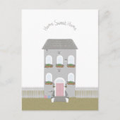 Home Sweet Home Quote House Illustration Card Briefkaart (Voorkant)