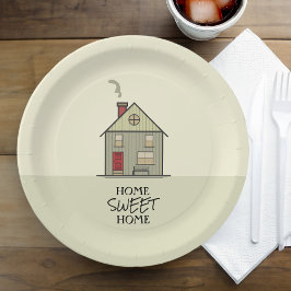 Home Sweet Home Quote Schattige Housewarming House Papieren Bordje
